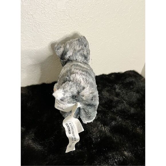 9" Ikea Lilleplutt Plush Stuffed Gray White Cat Kitten Toy Animal - Picture 4 of 4